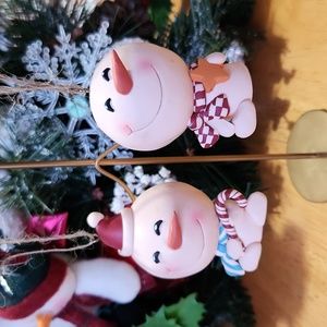 Clay Like Snowman Ornaments